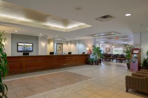 a lobby of a hospital with a waiting room at Exploria Express by Exploria Resorts in Orlando