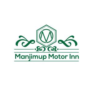 a logo for a mumbai motor inn at Manjimup Motor Inn in Manjimup