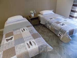 Ένα ή περισσότερα κρεβάτια σε δωμάτιο στο Apartman Bogić