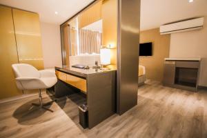 A television and/or entertainment centre at Hotel XYZ