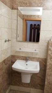 Koupelna v ubytování Hotel Camelot