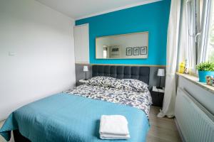 Postel nebo postele na pokoji v ubytování Apartament Marina Room