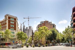 Výhľad na mesto Barcelona alebo výhľad na mesto priamo z apartmánu