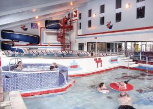 The swimming pool at or near Whitecliff Bay 