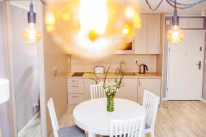 Kuchyňa alebo kuchynka v ubytovaní Apartamenty Bliżej Morza