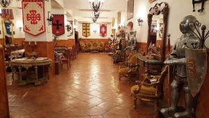 Reštaurácia alebo iné gastronomické zariadenie v ubytovaní Hotel Rural Hospedería de los Calatravos