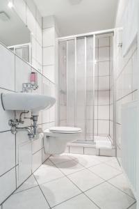 Koupelna v ubytování Hotel Villa am Waldschlösschen
