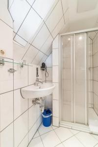 Koupelna v ubytování Hotel Villa am Waldschlösschen