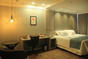 Postel nebo postele na pokoji v ubytování Blue Open Hotel + 37 fotografií