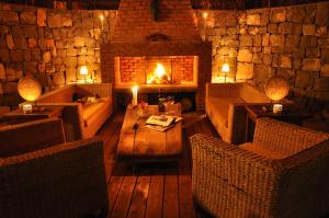 A seating area at Han Boutique Hotel