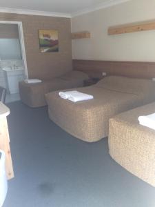 Postel nebo postele na pokoji v ubytování Alexander Motor Inn