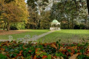 a gazebo in the middle of a park at Best Western Plus Aston Hall Hotel in Aston