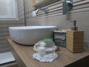 Koupelna v ubytování TORRE ANGELLARA B&B