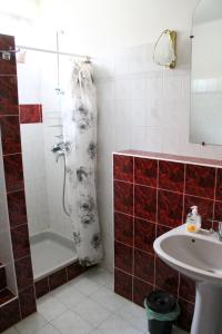 Koupelna v ubytování Ibolya Apartmanok