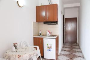 Kuchyň nebo kuchyňský kout v ubytování Apartments Aga