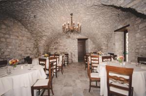 Il Vecchio Frantoio tesisinde bir restoran veya yemek mekanı