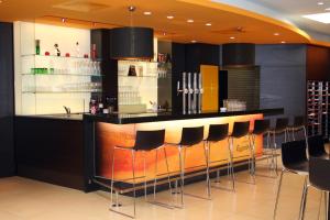 The lounge or bar area at Hotel Sommerhaus Linz