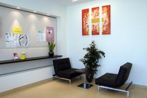 A seating area at Hotel Sommerhaus Linz