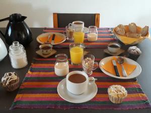 Opciones de desayuno para los huéspedes de La Clementina