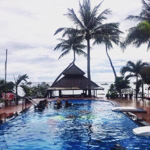 Bazén v ubytování Carabao Diving Koh Tao nebo v jeho okolí