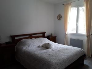 Postel nebo postele na pokoji v ubytování Villa Entrechaux