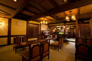 A seating area at Seiryu-so