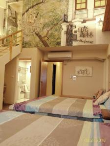 Krevet ili kreveti u jedinici u okviru objekta 日光森林親子民宿