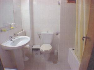 Koupelna v ubytování Hotel Iris