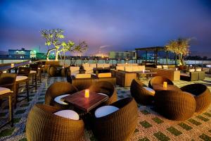 Χώρος καθιστικού στο Nghi Son Hotel