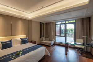 Yushan Town Tianji Cloud Business Hotel 객실 침대