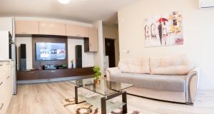 Χώρος καθιστικού στο Pavel's Apartment