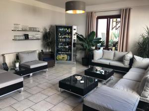 Posezení v ubytování City-Hotel-Wolgast