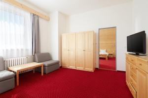TV a/nebo společenská místnost v ubytování Hotel Červenohorské sedlo