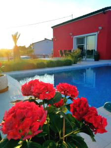 Bazén v ubytování Holiday House Anja nebo v jeho okolí