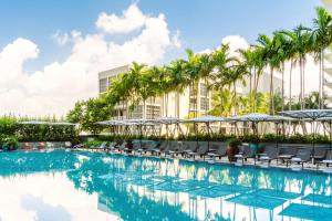 a rendering of the pool at the resort at Hyde Suites Midtown Miami in Miami