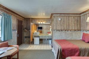 Kuchyň nebo kuchyňský kout v ubytování Zion Park Motel