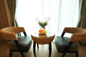 Posezení v ubytování Y Resort Jeju
