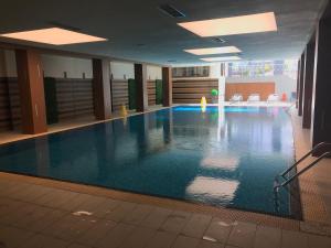 a large swimming pool in a hotel room at Borovets Hills Ski & Spa - Half Board in Borovets