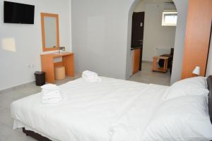 Postel nebo postele na pokoji v ubytování Deltix Apartments