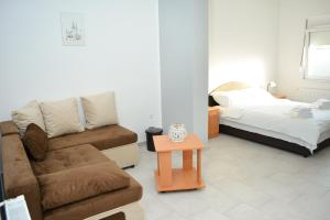 Postel nebo postele na pokoji v ubytování Deltix Apartments