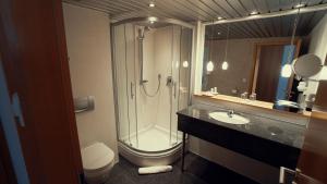 Koupelna v ubytování Hotel Adler Asperg