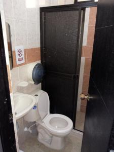 Koupelna v ubytování Hotel Táchiras