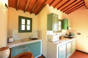A kitchen or kitchenette at Taglialegna a Montefiorile