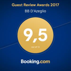 Certifikát, ocenenie alebo iný dokument vystavený v ubytovaní Affittacamere Massimo D'Azeglio