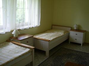 Postel nebo postele na pokoji v ubytování Penzion Rozalie
