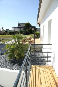 Balkón nebo terasa v ubytování Roscoff Beach House