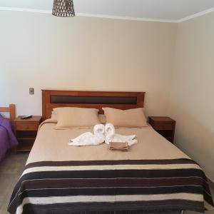 Voodi või voodid majutusasutuse Vicuña Lodge toas