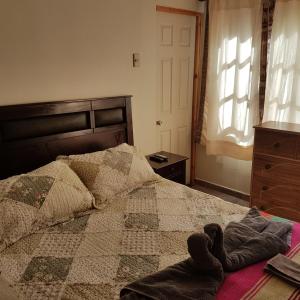 Voodi või voodid majutusasutuse Vicuña Lodge toas