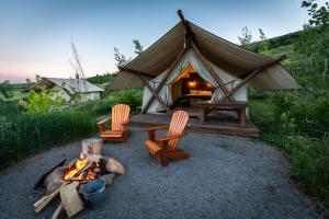 Příroda nedaleko luxury tent