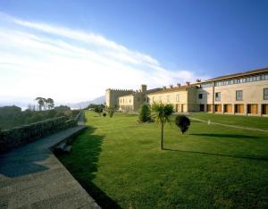 A garden outside Parador de Baiona